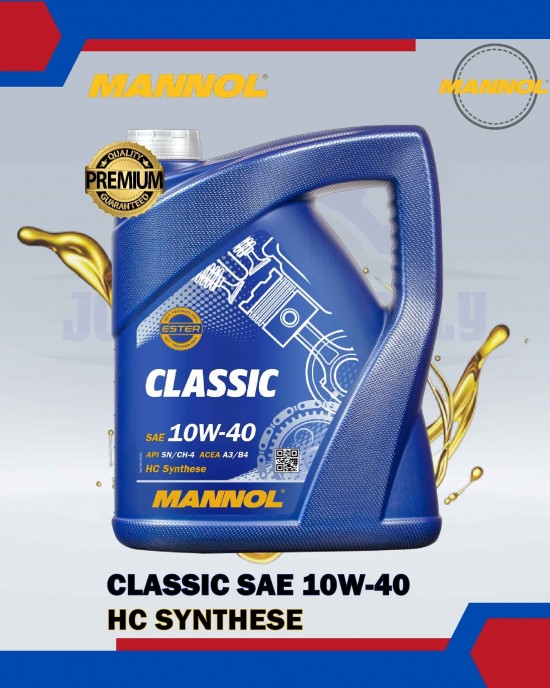 MANNOL 7501 CLASSIC HC SYNTHESE ENGINE OIL SAE 10W-40 (4L) ENGINE OIL & FLUIDS image