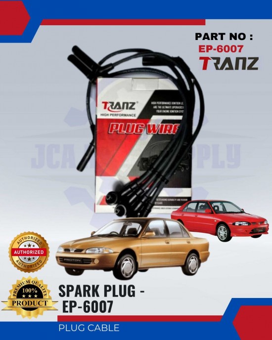 Plug Cable-Proton Wira 1.8 VDO Fuel Injection-TRANZ-EP-6007 Spark Plug & Plug Cables image