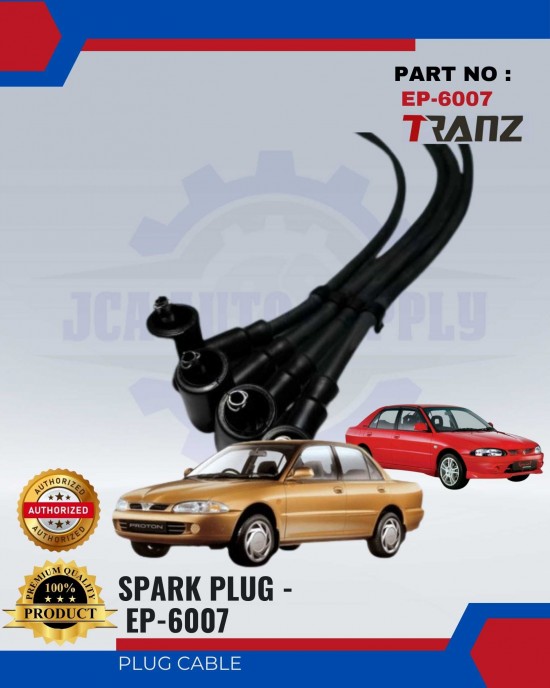 Plug Cable-Proton Wira 1.8 VDO Fuel Injection-TRANZ-EP-6007 Spark Plug & Plug Cables image