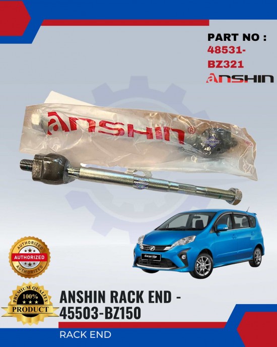 Perodua Alza Rack End - Anshin - PER-45503-BZ150 Shocks Absorber / Struts / Suspension Parts image