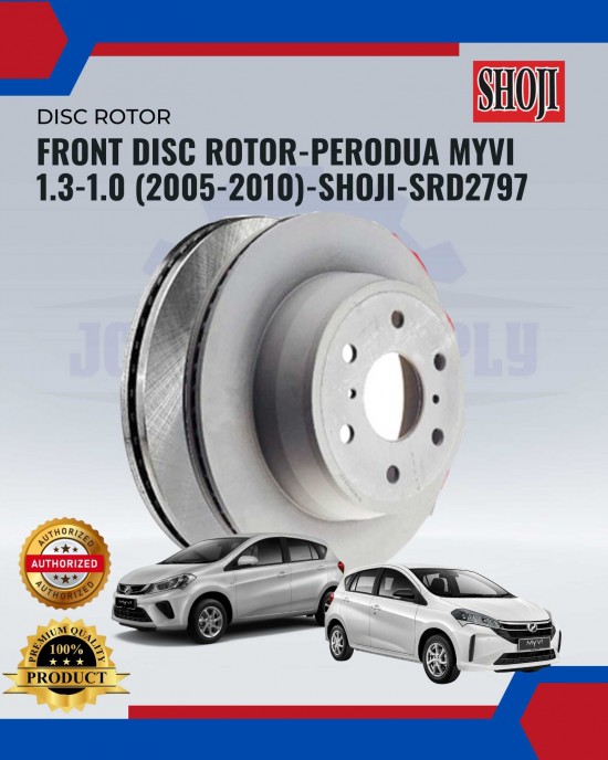 Front Disc Rotor-Perodua Myvi 1.3-1.0 (2005-2010)-Shoji-Srd2797 image