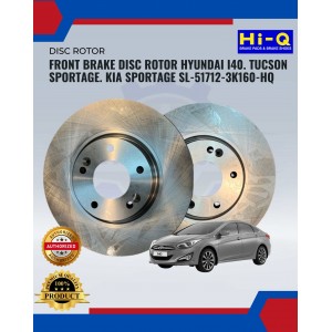 FRONT BRAKE DISC ROTOR HYUNDAI I40. TUCSON SPORTAGE. KIA SPORTAGE SL-51712-3K160-HQ