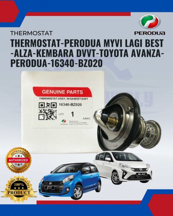 Thermostat-Perodua Myvi Lagi Best -Alza-Kembara Dvvt-Toyota Avanza-Perodua-16340-BZ020 image