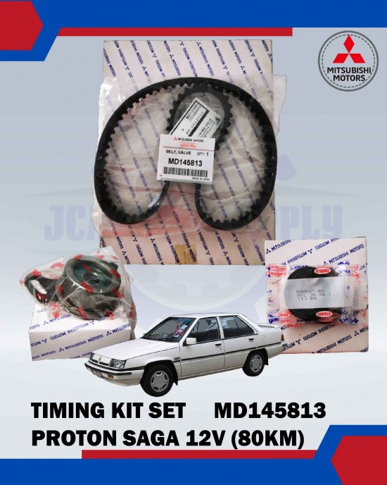 Showing image for Timing Belt Kit Set-Proton Saga 12V-MITSUBISHI MOTORS-MD145813 (80,000KM) Timing Belt Kit Set-Proton Saga 12V-MITSUBISHI MOTORS-MD145813 (80,000KM) image