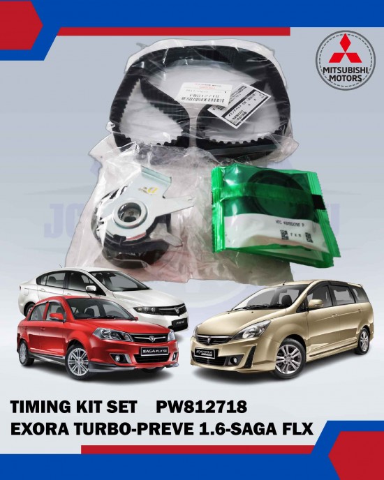 Proton Exora Turbo - Preve Timing Kit Set - Mitsubishi - PW812718 Belts, Hoses & Pulleys image