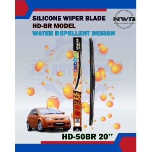 NWB Silicone Wiper Blade Water Repellent Design HD-BR Model-HD-50BR 20''