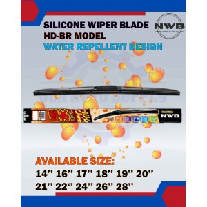 NWB Silicone Wiper Blade Water Repellent Design HD-BR Model-HD-50BR 20''