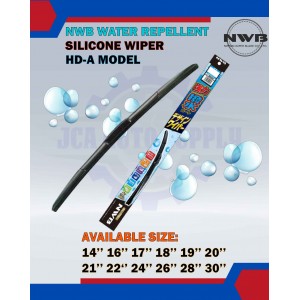 NWB Wiper Blade Water Repellent Silicone Hd-A Model-Satria Neo-Saga Blm-Inspira-Wira-Alza 1.5-Kenari-Myvi 1.5-HD-43A 17''