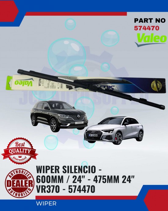 VALEO WIPER SILENCIO X-TRM-AUDI A3-BMW E90,E91,X1-MERCEDES W176,117-RENAULT KOLEOS 1-574470 WIPER-WIPER TANK MOTOR-WIPER NOZZLE image