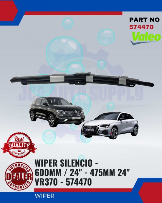 VALEO WIPER SILENCIO X-TRM-AUDI A3-BMW E90,E91,X1-MERCEDES W176,117-RENAULT KOLEOS 1-574470 WIPER-WIPER TANK MOTOR-WIPER NOZZLE image