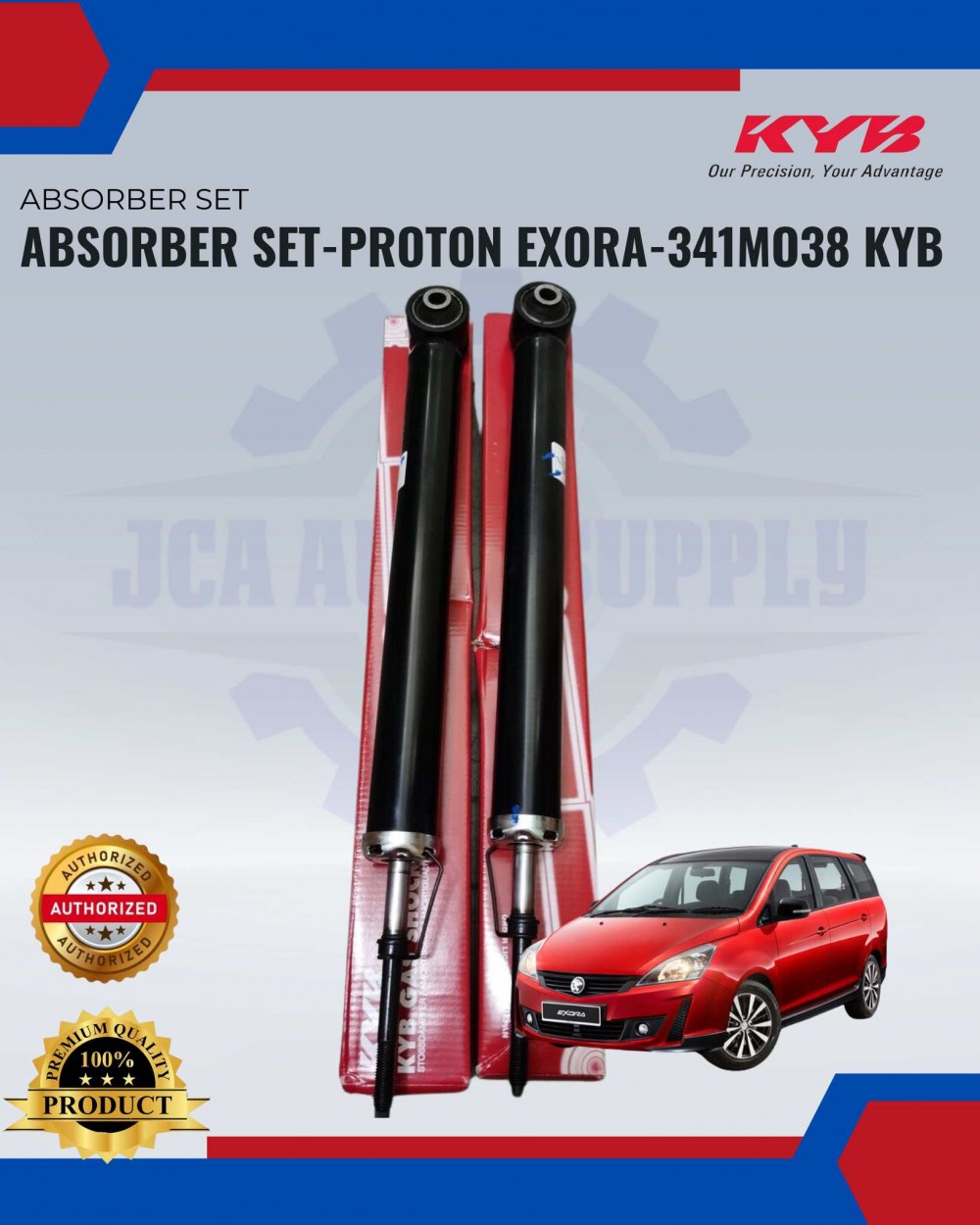Proton Exora Rear Absorber Set-KYB-341M038 | KYB | JCA AUTO SUPPLY