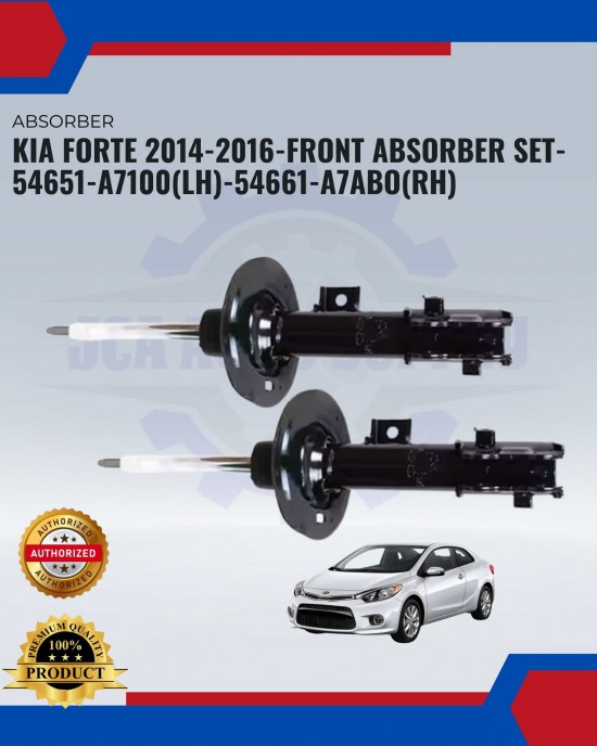 Kia Forte 2014-2016-Front Absorber Set-54651-A7100(LH)-54661-A7ABO(RH) Absorber image