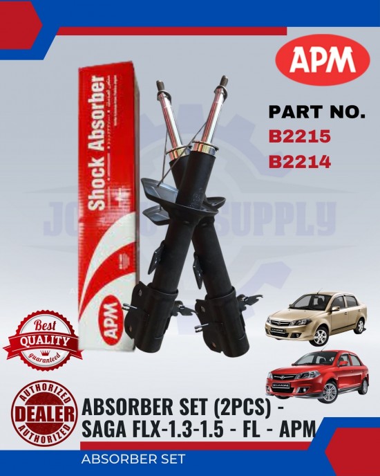 Proton Saga BLM-FL-FLX-Saga VVT Front Absorber Set-APM-B2215-B2214 Absorber image