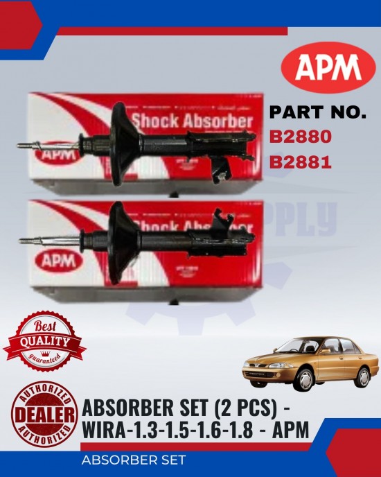 Proton Wira 1.3cc 1.5cc Front Absorber Set-APM-B2880-B2881 Absorber image