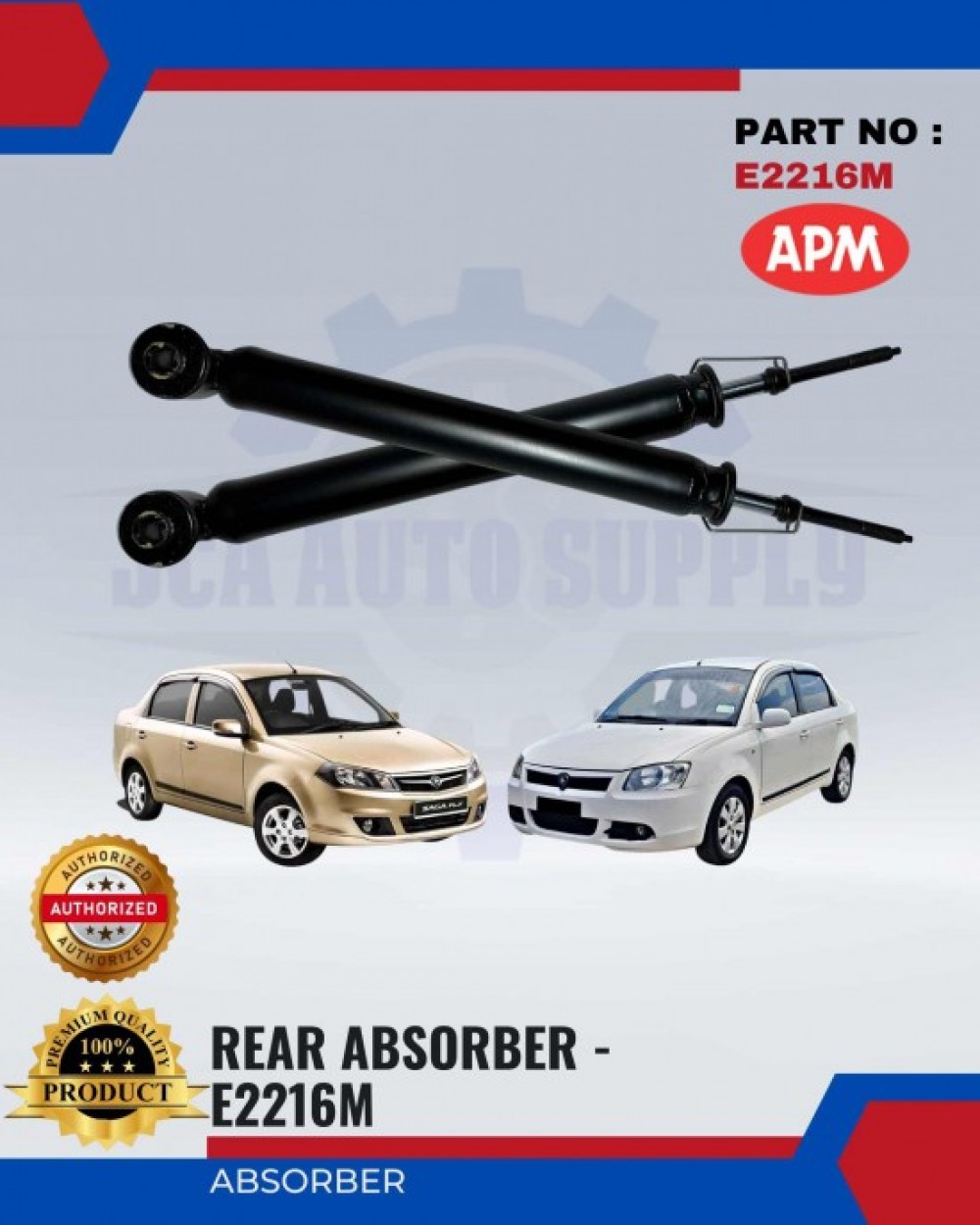 Proton Saga FL-FLX-BLM Rear Absorber Set-APM-E2216 | APM | JCA AUTO SUPPLY