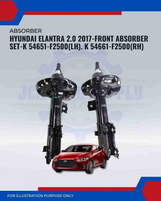 Front Absorber-Hyundai Elantra 2.0 2017-K 54651-F2500(LH). K 54661-F2500(RH) Front Absorber-Hyundai Elantra 2.0 2017-K 54651-F2500(LH). K 54661-F2500(RH)