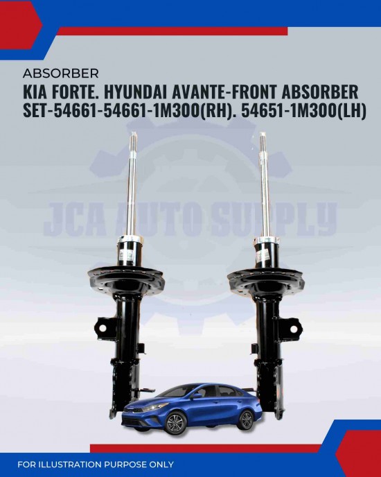 Front Absorber-Kia Forte. Hyundai Avante-54661-54661-1M300(RH). 54651-1M300(LH) Front Absorber-Kia Forte. Hyundai Avante-54661-54661-1M300(RH). 54651-1M300(LH)
