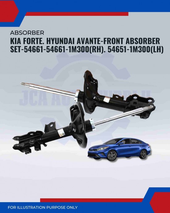 Front Absorber-Kia Forte. Hyundai Avante-54661-54661-1M300(RH). 54651-1M300(LH) Front Absorber-Kia Forte. Hyundai Avante-54661-54661-1M300(RH). 54651-1M300(LH)