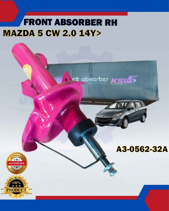 Showing image for Front Absorber Set (Gas)-KSW-Mazda 5 CW 2.0 14Y> - A3-0562-32A (RH)-A3-0563-32A (LH) Front Absorber Set (Gas)-KSW-Mazda 5 CW 2.0 14Y> - A3-0562-32A (RH)-A3-0563-32A (LH) Absorber image