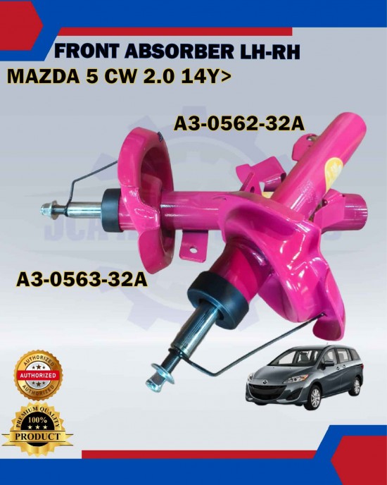 Showing image for Front Absorber Set (Gas)-KSW-Mazda 5 CW 2.0 14Y> - A3-0562-32A (RH)-A3-0563-32A (LH) Front Absorber Set (Gas)-KSW-Mazda 5 CW 2.0 14Y> - A3-0562-32A (RH)-A3-0563-32A (LH) Absorber image