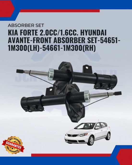 Kia Forte 2.0cc/1.6cc. Hyundai Avante-Front Absorber Set-54651-1M300(LH)-54661-1M300(RH) Absorber image
