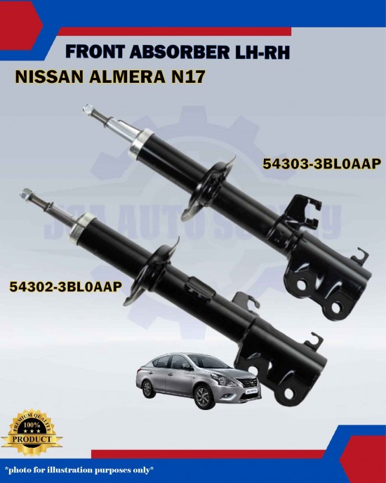Nissan Almera N17 Front Absorber Set-54302-3BL0AAP(RH)-54303-3BL0AAP(LH) Absorber image