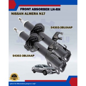 Nissan Almera N17 Front Absorber Set-54302-3BL0AAP(RH)-54303-3BL0AAP(LH)