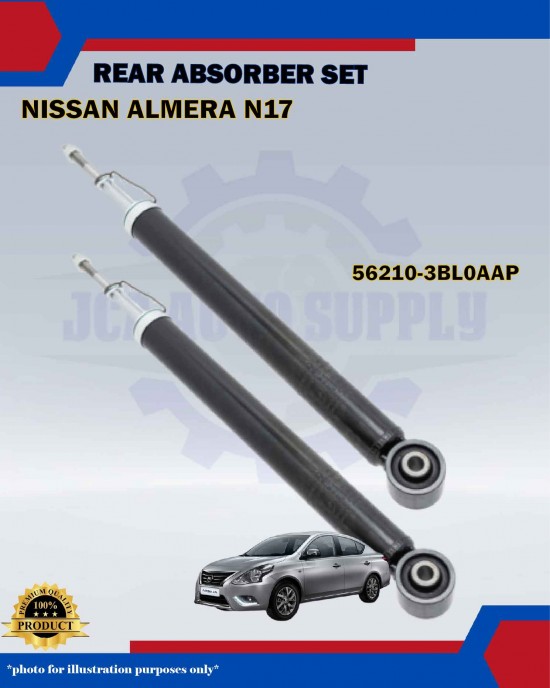 Nissan Almera N17-Rear Absorber Set-56210-3BL0AAP Absorber image