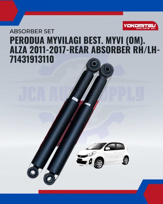 Perodua Myvi Lagi Best. Myvi (OM). Alza 2011-2017-Rear Absorber RH/LH-71431913110 Absorber image
