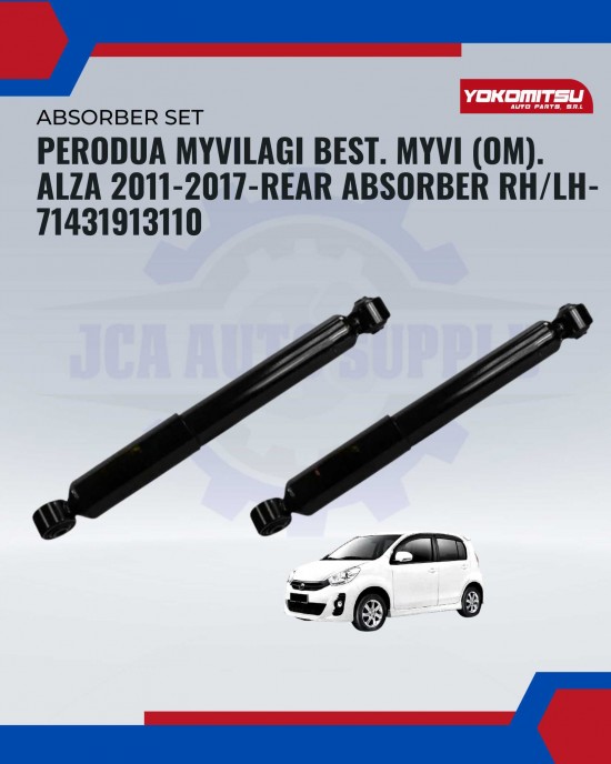Perodua Myvi Lagi Best. Myvi (OM). Alza 2011-2017-Rear Absorber RH/LH-71431913110 Absorber image