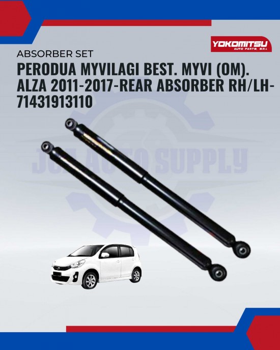Perodua Myvi Lagi Best. Myvi (OM). Alza 2011-2017-Rear Absorber RH/LH-71431913110 Absorber image