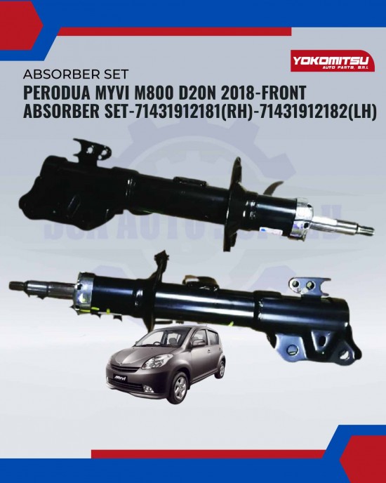 Perodua Myvi M800 D20N 2018-Front Absorber Set-71431912181(RH)-71431912182(LH) Absorber image