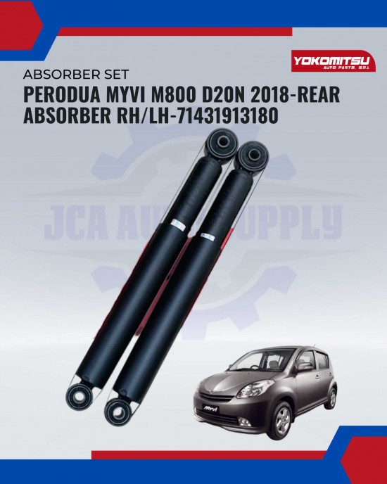 Perodua Myvi M800 D20N 2018-Rear Absorber RH/LH-71431913180 Absorber image