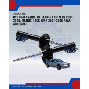 Rear Absorber-Hyundai Avante XD. Elantra XD 2001-2006. Matrix 1.6cc 2001-2006-55361-2D100 