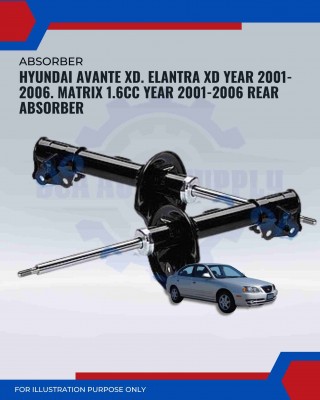 Rear Absorber-Hyundai Avante XD. Elantra XD 2001-2006. Matrix 1.6cc 2001-2006-55361-2D100 