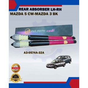 Rear Absorber Set (Gas)-KSW-MAZDA 3 BK 03Y> .MAZDA 5 CW 2.0 05Y- A3-0574A-32A