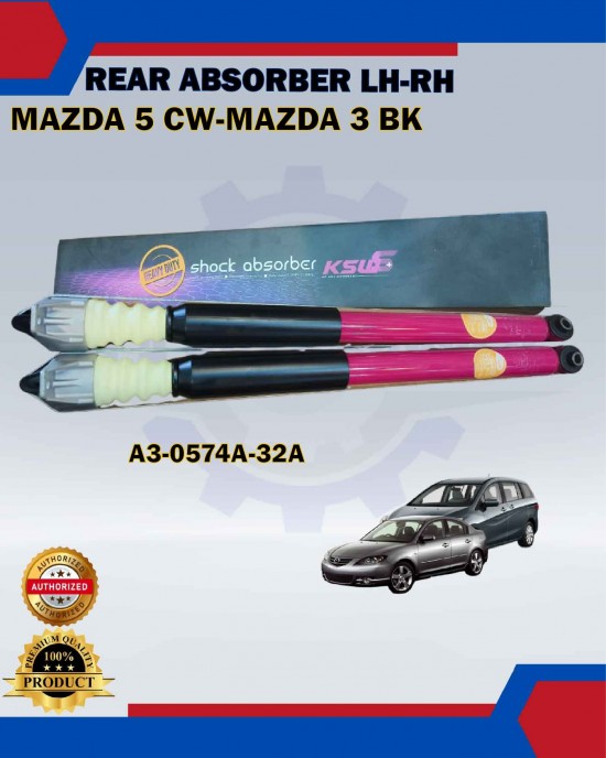 Showing image for Rear Absorber Set-KSW-MAZDA 3 BK 03Y> .MAZDA 5 CW 2.0 05Y- A3-0574A-32A Rear Absorber Set-KSW-MAZDA 3 BK 03Y> .MAZDA 5 CW 2.0 05Y- A3-0574A-32A Absorber image