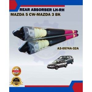 Rear Absorber Set (Gas)-KSW-MAZDA 3 BK 03Y> .MAZDA 5 CW 2.0 05Y- A3-0574A-32A