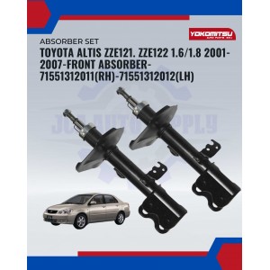 Toyota Altis ZZE121. ZZE122 1.6/1.8 2001-2007-Front Absorber-71551312011(RH)-71551312012(LH)