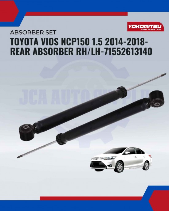 Showing image for Toyota Vios NCP150 1.5 2014-2018-Rear Absorber RH/LH-71552613140 Toyota Vios NCP150 1.5 2014-2018-Rear Absorber RH/LH-71552613140 Absorber image