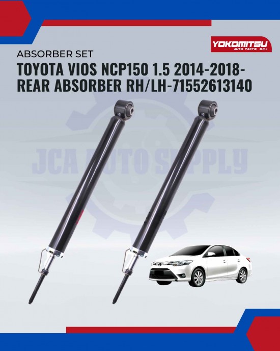 Showing image for Toyota Vios NCP150 1.5 2014-2018-Rear Absorber RH/LH-71552613140 Toyota Vios NCP150 1.5 2014-2018-Rear Absorber RH/LH-71552613140 Absorber image