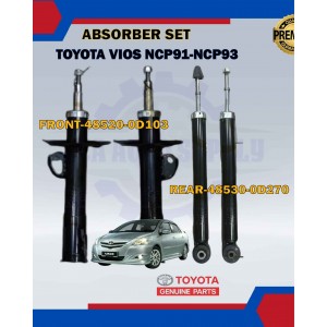 Shock Absorber Set (Rear/Front)-Toyota Vios NCP91 NCP93-Toyota Original-48520-0D103/48530-0D270