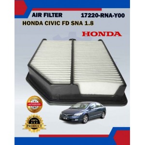 Air Filter-Honda Civic FD SNA 1.8.Stream SMA RN6 (2006-2011)-Honda Original-17220-RNA-Y00 Air Filter-Honda Civic FD SNA 1.8.Stream SMA RN6 (2006-2011)-Honda Original-17220-RNA-Y00