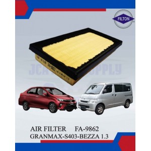 Air Filter-Daihatsu Granmax S403-Perodua Bezza 1.3-Filton-FA-9862-17801-BZ130