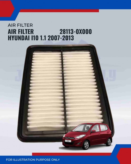 Air Filter-Hyundai I10 1.1cc-28113-0X000 Air Filter-Hyundai I10 1.1cc-28113-0X000