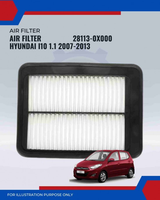 Air Filter-Hyundai I10 1.1cc-28113-0X000 Air Filter-Hyundai I10 1.1cc-28113-0X000