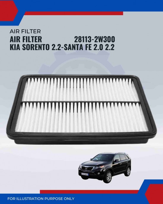 Air Filter-Hyundai Santa Fe 2.0cc 2.2cc-Kia Sorento 2.2cc-28113-2W300