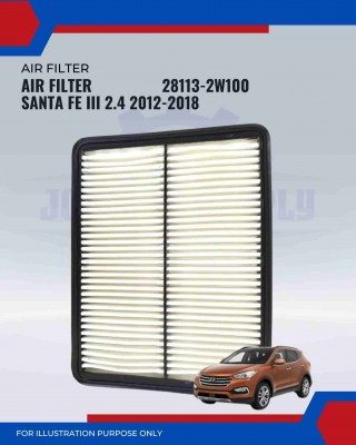 Air Filter-Hyundai Santa Fe III 2.4cc (2012-2018)-28113-2W100 Air Filter-Hyundai Santa Fe III 2.4cc (2012-2018)-28113-2W100