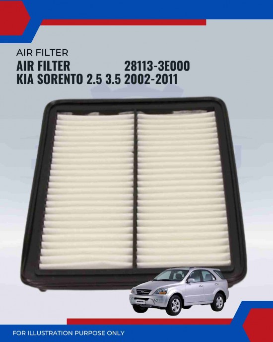 Air Filter-Kia Sorento 2.5cc 3.5cc (2002-2011)-28113-3E000