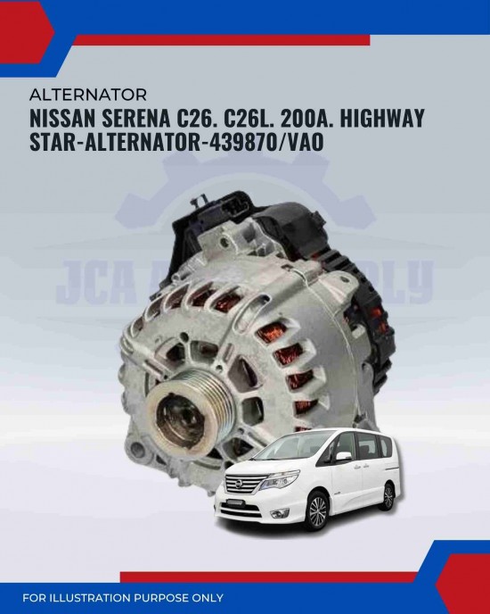 Alternator-Nissan Serena C26-C26L 200A-439870